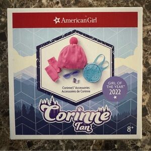 NEW / Factory Sealed American Girl 2022 Corinne Tan Meet Accessories Set
